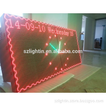 12v dc led light panel P20 single line indoor P10 double color led display screen mini led display screencar led display screen